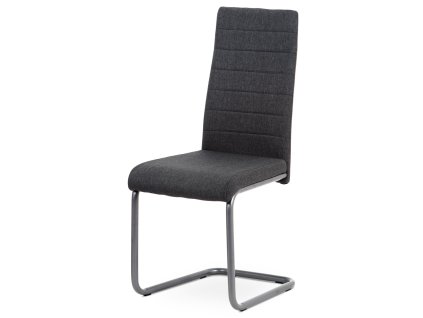 Autronic - jedálenská stolička sedák šedá latka/nohy anthrazit - DCL-400 GREY2