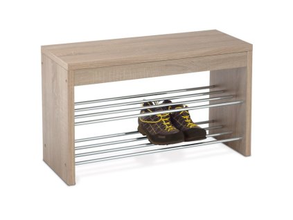 BONTEC Botník, mdf, hnědá, 83168-10 SON (Farba Hnedá)