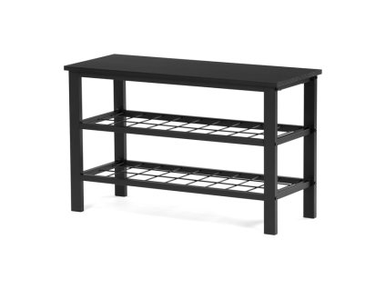 BONTEC Botník, mdf, čierna, ABO-W2015 BK (Farba Čierna)