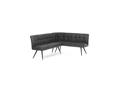 BONTEC Jedálenská lavica, šedá, látka vintage, DCL-D1950 GREY3 (Farba Šedá)