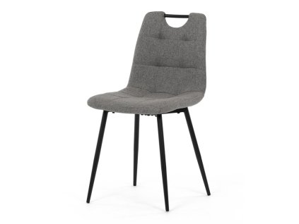 BONTEC Jedálenská stolička, sivá, látka, DCL-V2017 GREY2 (Farba Šedá)