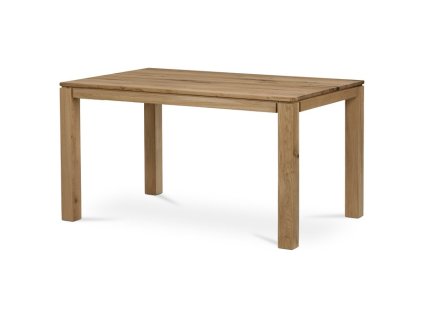 BONTEC Jedálenský stôl 140x80cm, masív, dub, DS-F140 DUB (Farba Prírodné)