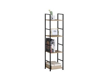 Regál, mdf, hnedá, GD-214 OAK (Farba Prírodné)