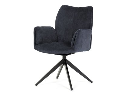 BONTEC Jedálenská stolička, modrá, látka, HC-993 BLUE2 (Farba Modrá)
