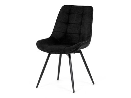 BONTEC Jedálenská stolička, čierna, látka, HC-T1130 BK2 (Farba Šedá)