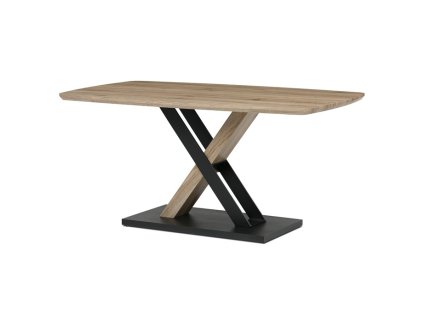 BONTEC Jedálenský stôl 165x90cm, mdf, dub san remo, HT-W1570 SRE (Farba Hnedá)