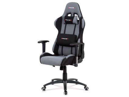 BONTEC Kancelárske kreslo, hojdací mechanizmus, šedá látka, KA-F01 GREY (Farba Šedá)