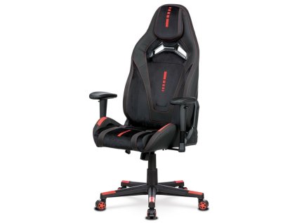 BONTEC Herné kreslo, hojdací mechanizmus, čierna látka, KA-F07 RED (Farba Čierna)