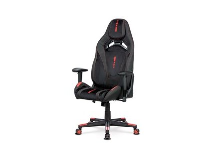 BONTEC Herné kreslo, hojdací mechanizmus, čierna látka, KA-F07 RED (Farba Čierna)