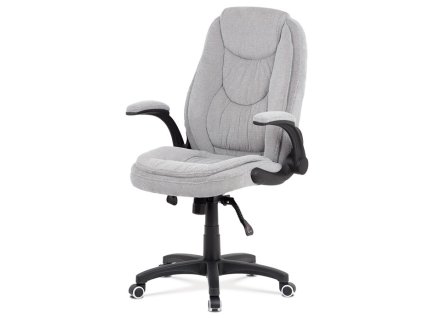 BONTEC Kancelárske kreslo, synchrónny mechanizmus, strieborná látka, KA-G303 SIL2 (Farba Strieborná)