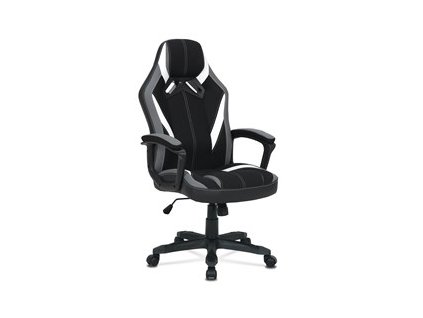 BONTEC Herné kreslo, hojdací mechanizmus, čierna látka, KA-Y326 GREY (Farba Čierna)