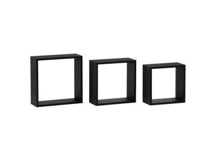 BONTEC Polička, mdf, čierna, P-008 BK (Farba Čierna)