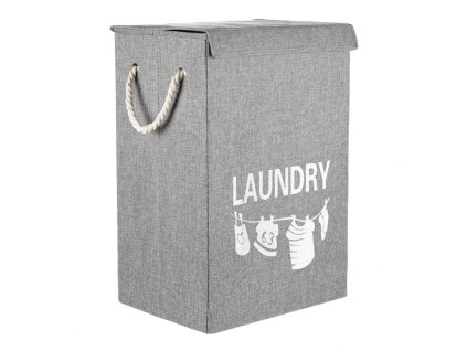 BONTEC Kôš bielizeň - plátený, farba šedá (Farba Šedá)