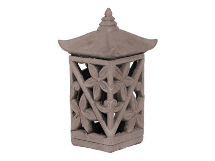 BONTEC Lampáš betónový - na sviečku, farba šedá (Farba Šedá)