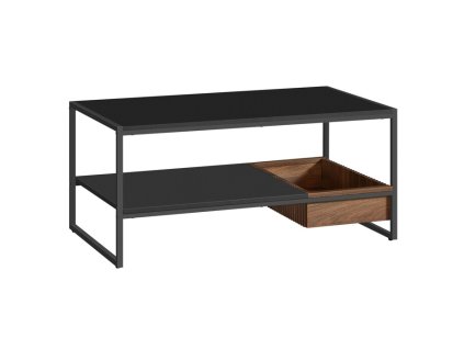 BONTEC Konferenčný stolík 100x55x45cm, mdf, orech, AKF-E1081 BK (Farba Čierna)