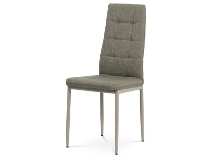 Autronic - Jedálenská stolička, poťah látka tmavé cappuccino, kov cappuccino matný lak - DCL-397 CRM2