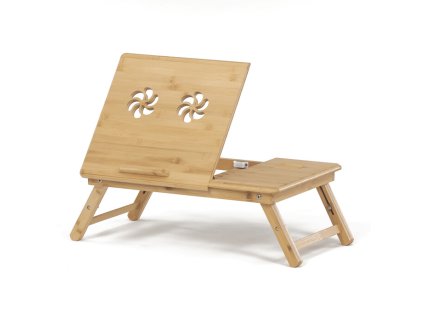 BONTEC Odkladací stolík 55x35cm, bambus, bambus, DR-B070 NAT (Farba Prírodné)