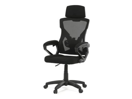 BONTEC Kancelárska stolička, výškovo nastaviteľná, čierna látka, KA-R223 BK (Farba Čierna)