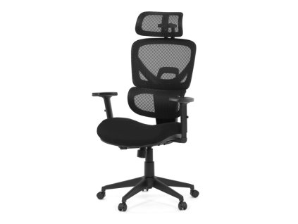 BONTEC Kancelárska stolička, synchrónny mechanizmus, čierna látka, KA-Q8203 BK (Farba Čierna)