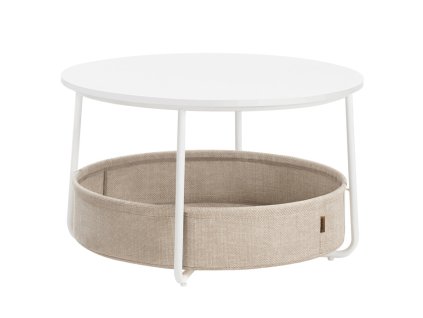 BONTEC Konferenčný stolík 75x75x45cm, mdf, biela, AFK-E1144 WT (Farba Biela)