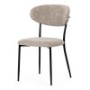 BONTEC Jedálenská stolička, béžová, látka bouclé, CT-W1021 CRM2 (Farba Béžová)
