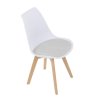 BONTEC Jedálenská stolička, biela, plast, CT-X7056 GREY (Farba Biela)