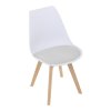 BONTEC Jedálenská stolička, biela, plast, CT-X7056 GREY (Farba Biela)