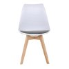 BONTEC Jedálenská stolička, biela, plast, CT-X7056 GREY (Farba Biela)