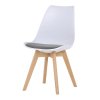 BONTEC Jedálenská stolička, biela, plast, CT-X7056 GREY (Farba Biela)