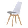 BONTEC Jedálenská stolička, biela, plast, CT-X7056 GREY (Farba Biela)