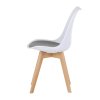 BONTEC Jedálenská stolička, biela, plast, CT-X7056 GREY (Farba Biela)