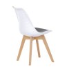 BONTEC Jedálenská stolička, biela, plast, CT-X7056 GREY (Farba Biela)
