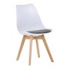 BONTEC Jedálenská stolička, biela, plast, CT-X7056 GREY (Farba Biela)