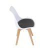 BONTEC Jedálenská stolička, biela, plast, CT-X7056 GREY (Farba Biela)