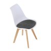 BONTEC Jedálenská stolička, biela, plast, CT-X7056 GREY (Farba Biela)