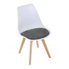 BONTEC Jedálenská stolička, biela, plast, CT-X7056 GREY (Farba Biela)