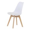 BONTEC Jedálenská stolička, biela, plast, CT-X7056 GREY (Farba Biela)