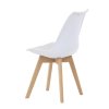 BONTEC Jedálenská stolička, biela, plast, CT-X7056 GREY (Farba Biela)