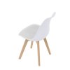 BONTEC Jedálenská stolička, biela, plast, CT-X7056 GREY (Farba Biela)