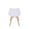 BONTEC Jedálenská stolička, biela, plast, CT-X7056 GREY (Farba Biela)