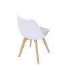 BONTEC Jedálenská stolička, biela, plast, CT-X7056 GREY (Farba Biela)