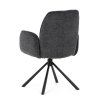BONTEC Jedálenská stolička, čierna, látka, DCH-D1330 BK2 (Farba Čierna)