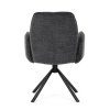 BONTEC Jedálenská stolička, čierna, látka, DCH-D1330 BK2 (Farba Čierna)