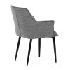 BONTEC Jedálenská stolička, sivá, látka, DCH-J2139 GREY2 (Farba Šedá)