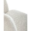 BONTEC Jedálenská stolička, krémová, látka bouclé, DCH-W1117 CRM2 (Farba Krémová)
