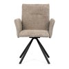 BONTEC Jedálenská stolička, krémová, látka bouclé, DCH-W1117 CRM2 (Farba Krémová)