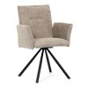BONTEC Jedálenská stolička, krémová, látka bouclé, DCH-W1117 CRM2 (Farba Krémová)