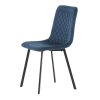 BONTEC Jedálenská stolička, modrá, zamat matný, DCL-973 BLUE4 (Farba Modrá)