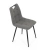 BONTEC Jedálenská stolička, sivá, látka, DCL-V2017 GREY2 (Farba Šedá)