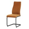 BONTEC Jedálenská stolička, hnedá, zamatová látka, DCL-X7018 CAP2 (Farba Hnedá)
